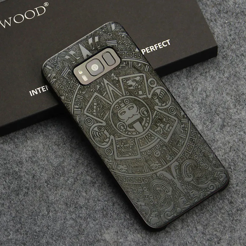 

Wood Carving Flower Case for Samsung Galaxy S10 S10 Plus Cover Unique Bamboo Phone Cases for Samsung S10 S10 PLUS Coque