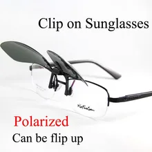 Può Essere Flip Up Clip su Occhiali Da Sole Polarizzati Degli Uomini Occhiali Da Sole Delle Donne di Colore Giallo di Visione Notturna Occhiali Da Vista UV Rui Hao Occhiali di marca