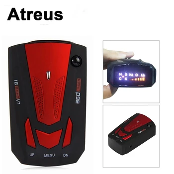 

Atreus Car Radar Detector Gps Tracker Led Light 16 Band Voice Alert For Mercedes benz W204 W203 W211 AMG Mini Skoda octavia a5