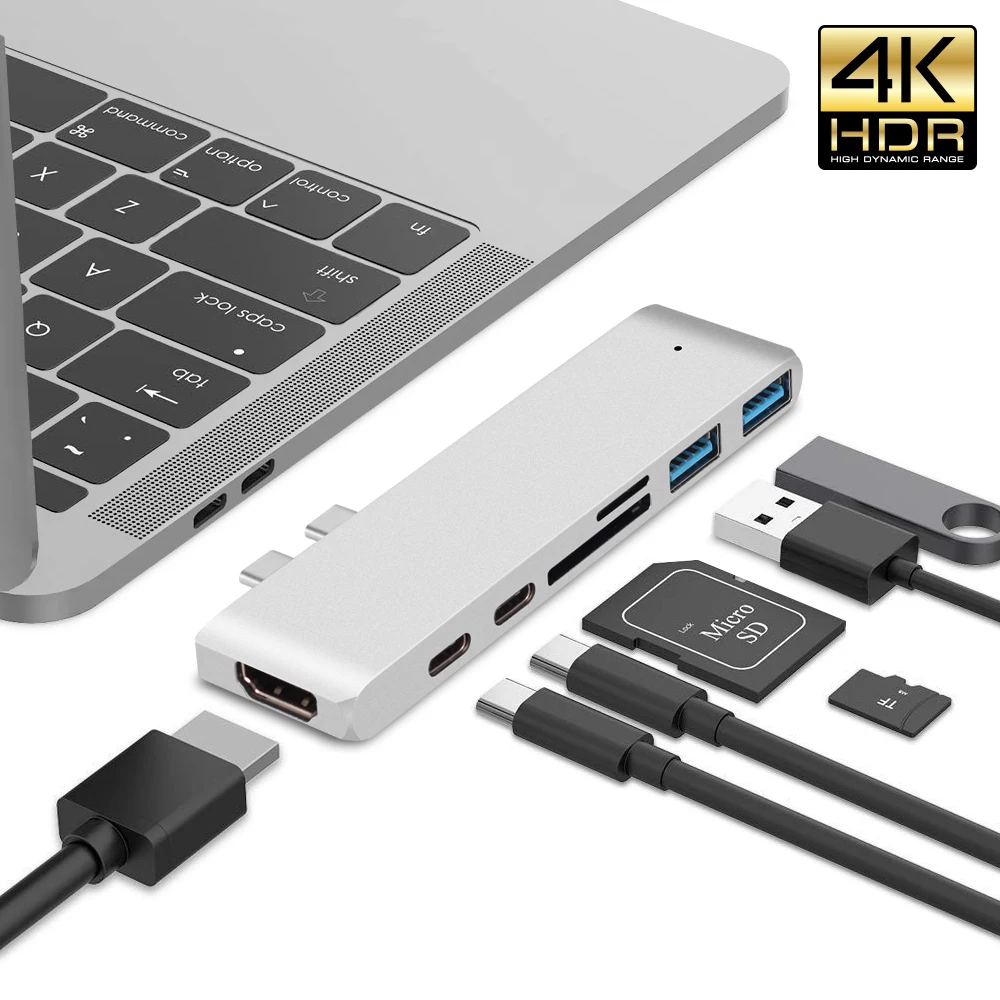 

Multiple USB C HUB To USB 3.0 For MacBook Pro HDMI 4K Adapter USB Splitter For Samsung Galaxy S10 S9 S8 Plus Type C Hub USB 3.0