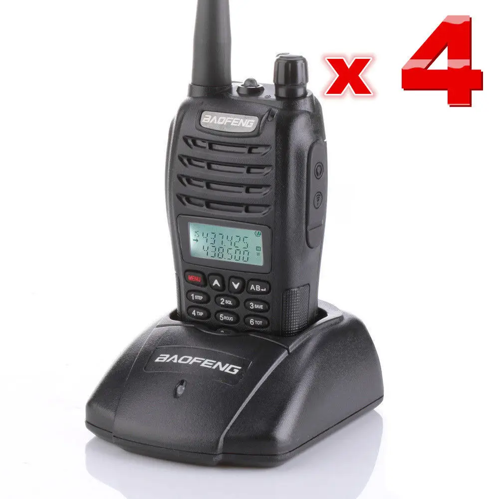 bilder für 4-sets BAOFENG UV-B6 VHF/UHF 136-174/400-470 MHz Doppelbandradio Walkie Talkies bilder für 4-sets BAOFENG UV-B6 VHF/UHF 136-174/400-470 MHz Doppelbandradio Walkie Talkies
