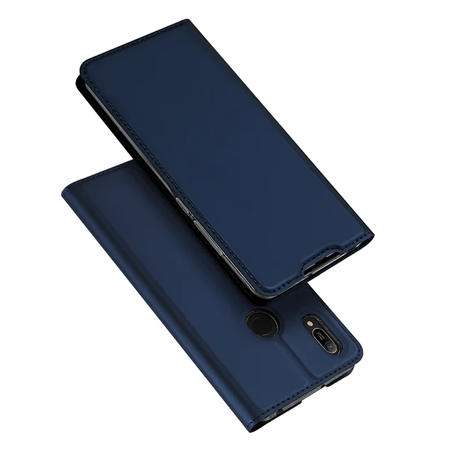 DUX DUCIS из искусственной кожи чехлы для huawei Y6 Y9 Y7 Coque книга флип бумажник чехол для huawei Y6 Y9 Y7 Prime Y 6 9 Hoesje - Цвет: Blue