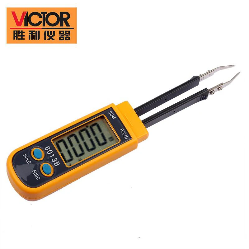 VICTOR VC6013B 3 2/3 Counts SMD Smart Multimeter Diode 30mF Capacitance Resistance 30M ohm Tweezers Meter цена VICTOR VC6013B 3 2/3 Counts SMD Smart Multimeter Diode 30mF Capacitance Resistance 30M ohm Tweezers Meter цены онлайн