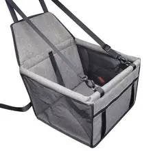 Воздухопроницаемая складная сумка на переднее сиденье для собак, автомобильные аксессуары для путешествий, прочный коврик, сумка для кошек, переноска для собак, автомобильный комплект с внутренним ремнем безопасности 20E