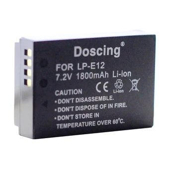 

Doscing 7.2V 1800mAh LP-E12 LPE12 LP E12 Rechargeable Battery For Canon M 100D Kiss X7 Rebel SL1 EOS M10 DSLR Camera Wholesales