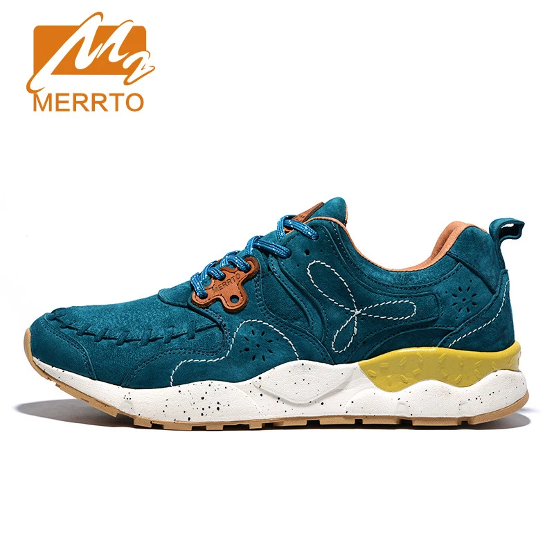

MERRTO Breathable Leather Running Shoes Outdoor Sports Women Running Sneakers Outdoor Sports Athletic Shoes Zapatos De Hombre