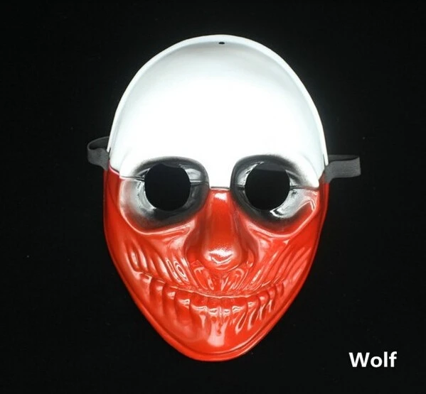 Dallas Wolf Chains Hoxton Horror Chainsaw Clown Masquerade Mask 4pcs Halloween Cosplay Payday 2 Mask Boys Costume Accessories Aliexpress