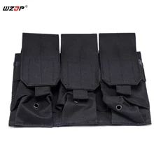 WZJP Мультикам Тактический чехол двойной/тройной пистолет сумка для запасного магазина Airsoft военный Пейнтбол MAG Чехлы Охота