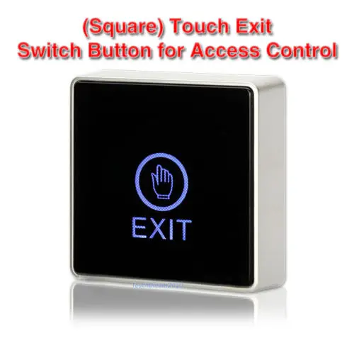 Дверной сенсорный датчик Кнопка выхода кнопочная панель управления доступом светодиодный светильник для контроля доступа Электрический магнитный замок
