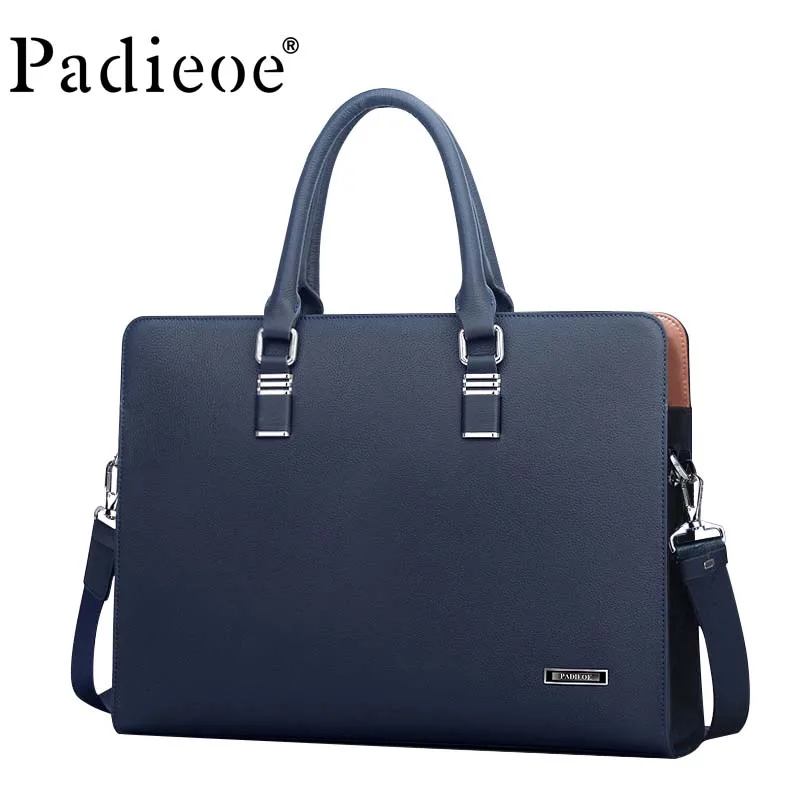 Ipad Männer Leder Luxus Handtasche Herren Casual Original Schulter blue Geschäftsleute Aktentasche Tasche Black Rindsleder Umhängetasche zqArZz