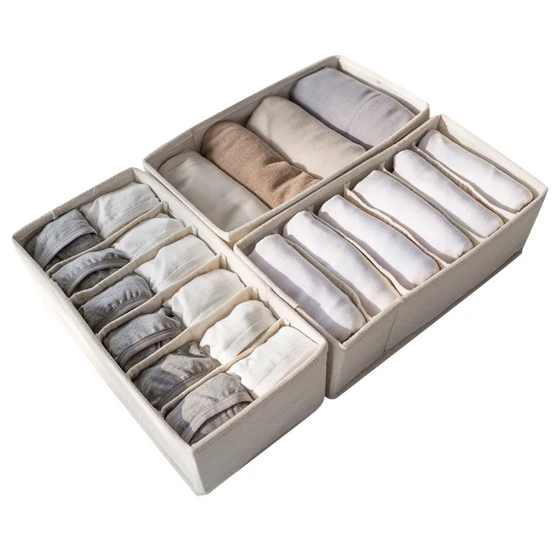 

Hoomall 1PC Drawer Closet Organizers Boxes For Underwear Bra Home Storage Non-woven Scarfs Socks Bra Organizer Storage Box