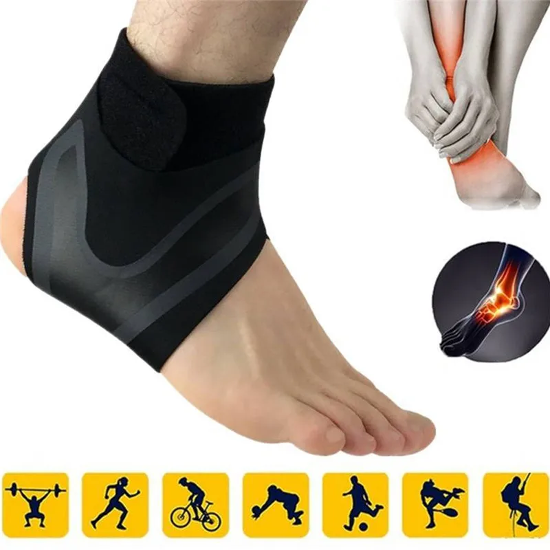 

1 Pair Left/Right Feet Sleeve Support Socks Breathable Compression Anti Sprain Heel Cover Protective Wrap Injury Recovery