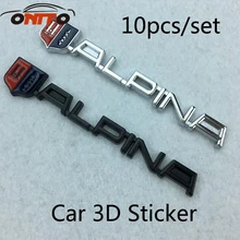 10 шт. загрузки Металл 3D багажник автомобиля эмблема Авто сбоку задний багажник Знак наклейки Авто Аксессуары Для Альпина