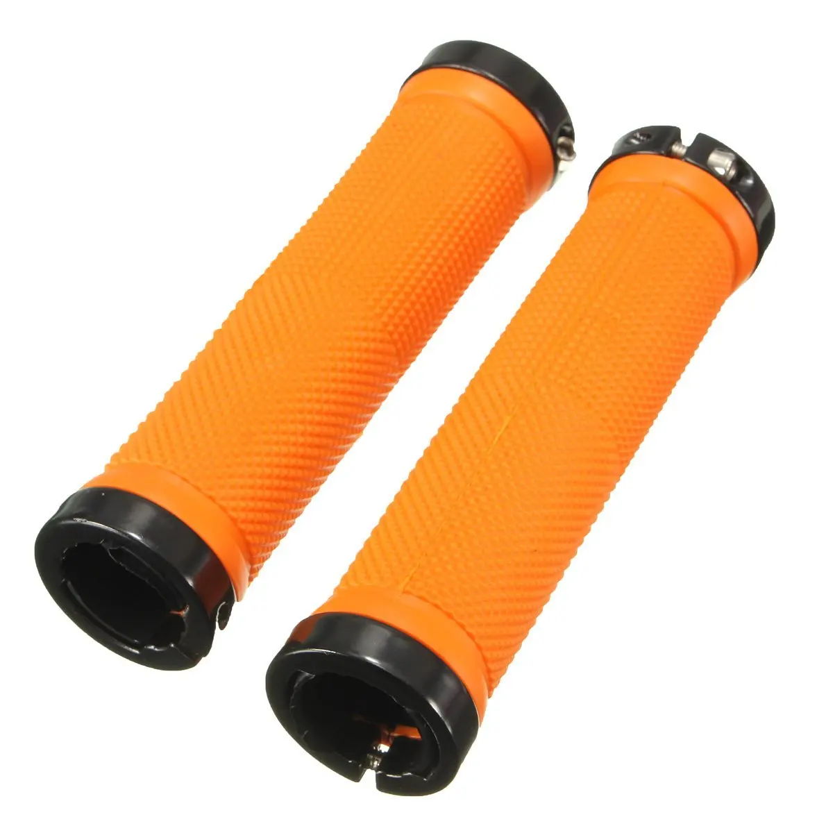 

LGFM-1 Pair Bicycle Handle Grip MTB BMX Bike Handlebar Grips Orange