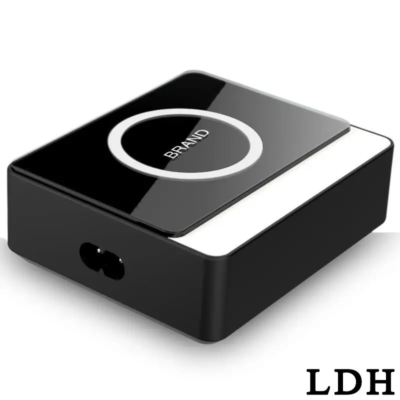 11 11 2017 Portable Qi Wireless Charger 8 USB Ports Mobile Phone Charger For CellPhone Multi Phones Charging For Samsung Eu Plug