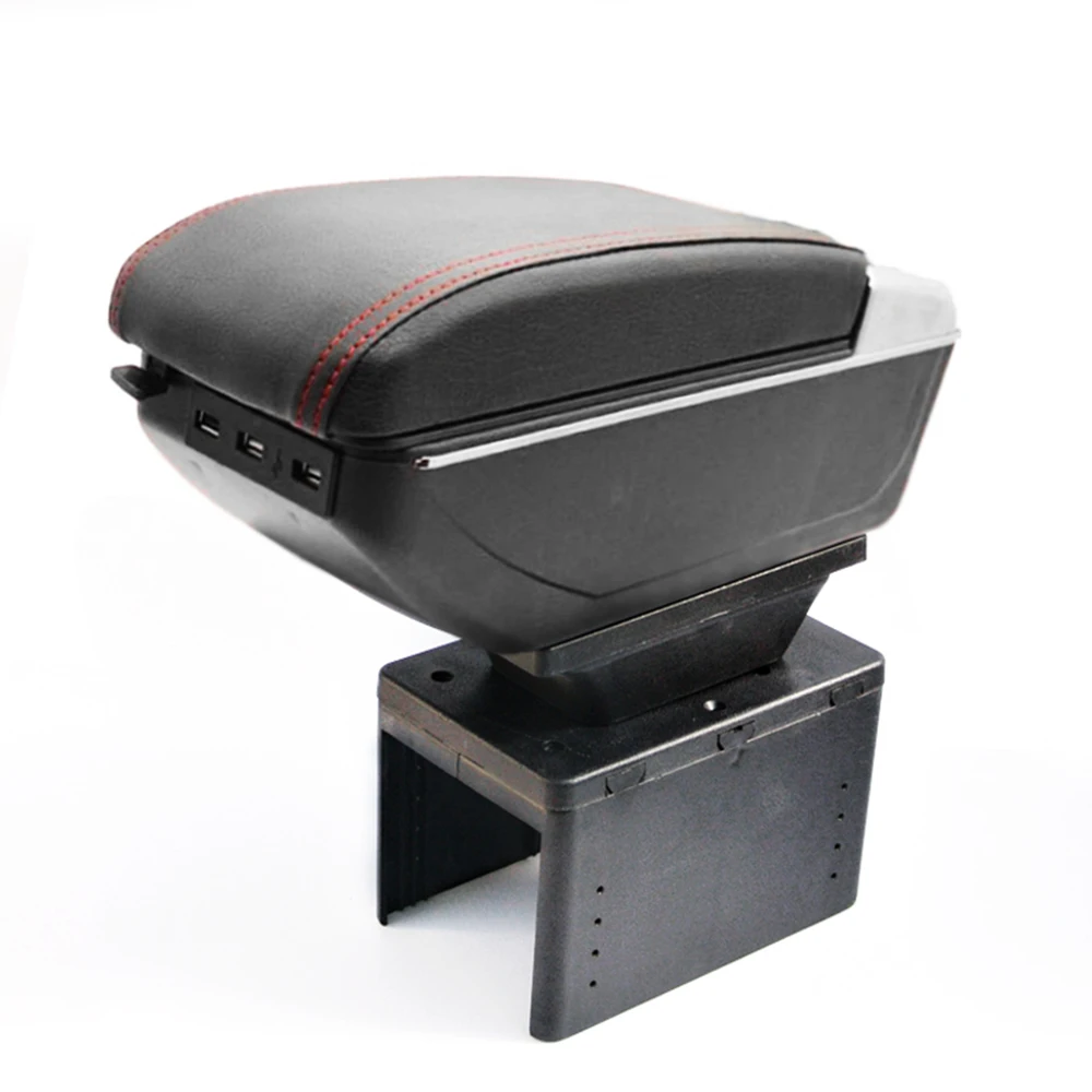 Для Nissan Kicks подлокотник коробка с Usb Автомобильный Центр коробка для хранения с подстаканником пепельница подлокотник вращающийся внутренний аксессуар