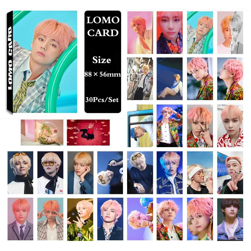 

KPOP LOVE YOURSELF Answer Album V Self Made Paper Lomo Card Photo Card Poster HD Photocard