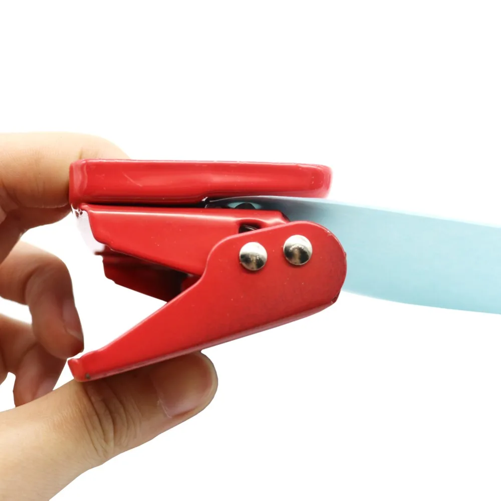 Mini Double Hole Puncher Portable Metal ABS 10-sheet aperture 6mm School Office Stationery