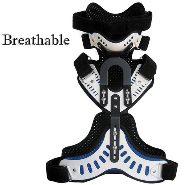 Medical Head Neck Chest Orthosis Adjustable Cervical Thoracic Orthosis U Lumbar Support Fixation Adult Cervical Corrector Brace - Цвет: Breathable Style