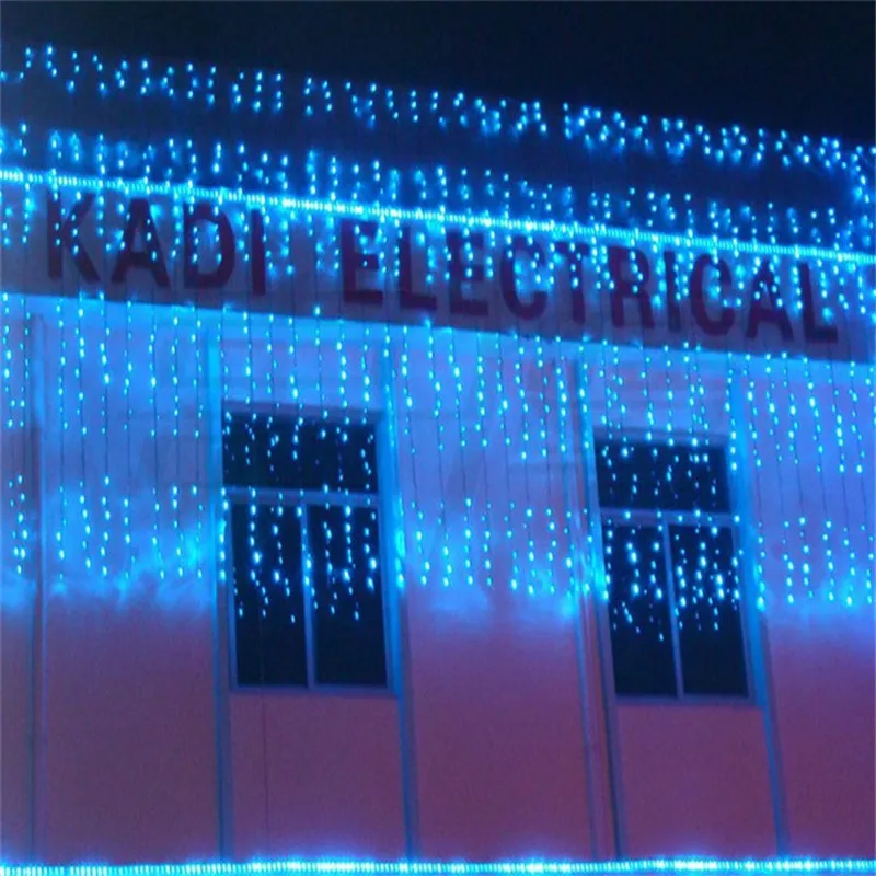 

3*3m LED String Light Lamps AC 110-220V Christmas tree Garland Curtain Garden Wedding party outdoor Holiday Lighting Supplies
