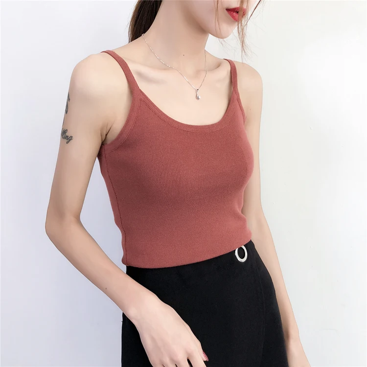 Allyzozo/Летние черные милые топы в полоску, Camis, сексуальная уличная трикотажная комбинация на бретельках, футболки