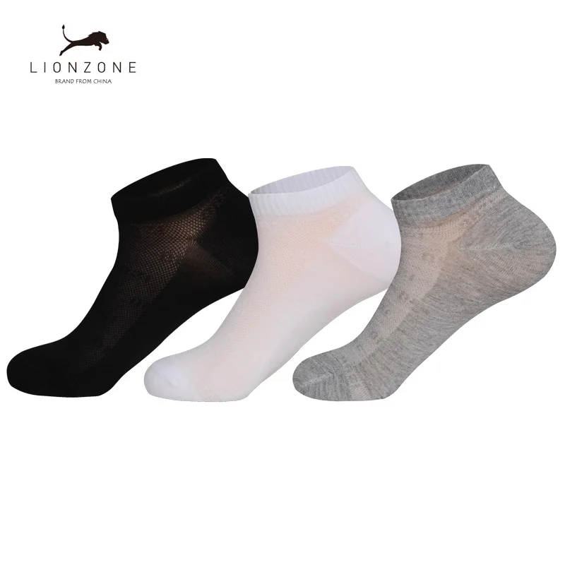 

Sporty Ankle Men Socks Pure Colors Newly Spring Hot Antibacterial Breathable Gentleman Invisible Bamboo Boat Socks 3Pairs/Lot