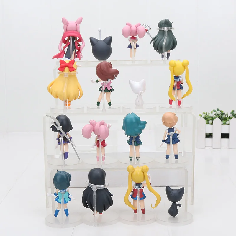 4 шт./компл. 6 8 см аниме Сейлор Мун фигурки Морячка Цукино Усаги Марс Меркьюри