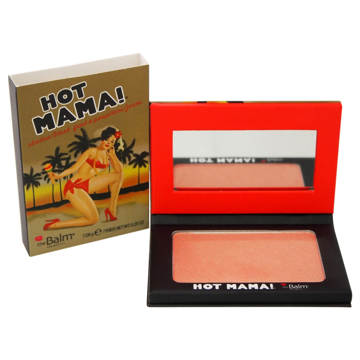 Hot Mama! Shadow/Blush - Pinky Peach by the Balm for Women - 0.25 oz Shadow & Blush