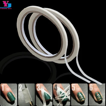 

50Pcs French Manicure Creative Nail Tape Stickers 17mx0.5cm Masking tape Do pattern Nail Tools Nail Art Tips DIY Nail Decoration