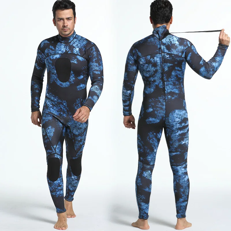 

3mm new SCR camouflage submersible suit fishing suit wading suit wading sport men's camouflage suit