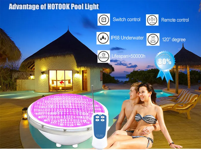 HOTOOK bajo el agua PAR56 IP68 Piscina LED luz RGB Piscina lámpara Piscina blanco 35 W 12 V empotrada Pour luz estanque Para fuente HOTOOK bajo el agua PAR56 IP68 Piscina LED luz RGB Piscina lámpara Piscina blanco 35 W 12 V empotrada Pour luz estanque Para fuente