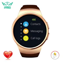 AMYNIKEER, Смарт часы KW18, модные часы, Android, мониторинг сердечного ритма, сна, Bluetooth 4,0, поддержка sim-карты, умные часы для мужчин