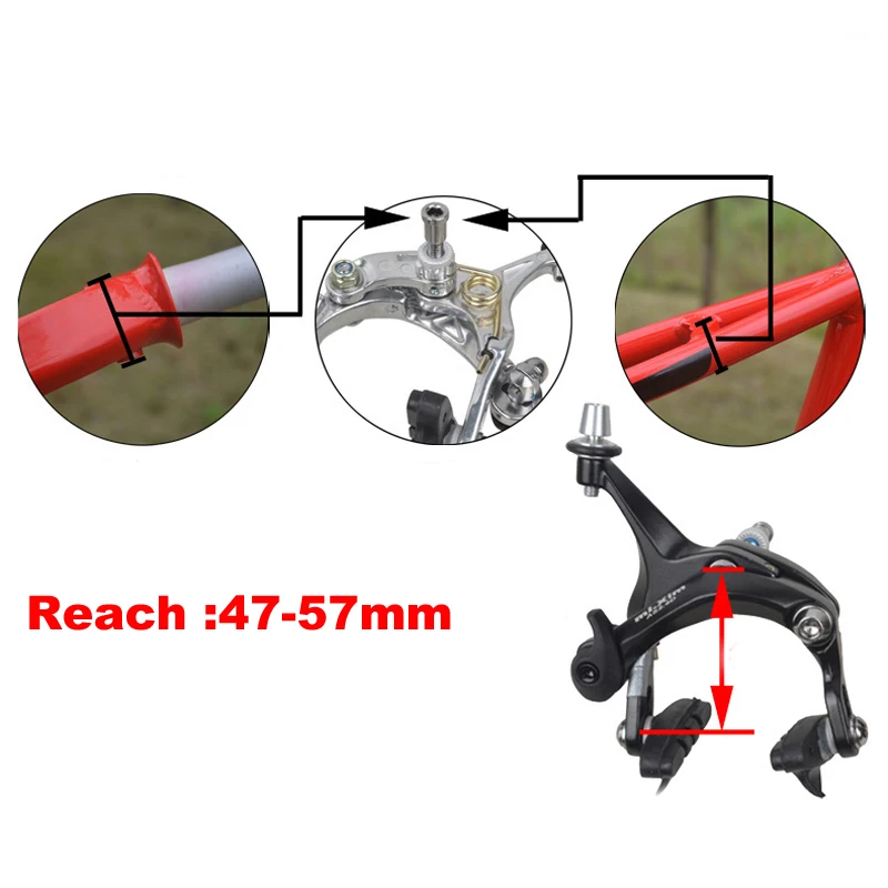 RC-469C тормоза Road DEX RO тормозной суппорт для велосипеда тормозной Набор 47-57 мм Reach передний задний велосипед C тормоза велосипедный тормоз Смола 55 мм
