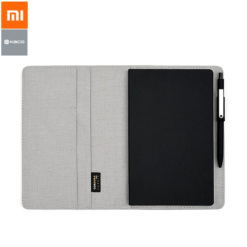 

Xiaomi Mijia Kaco Noble Paper Notebook PU Leather Cover Multi-layer Storage Design A5 Size Equip with Gel Pen