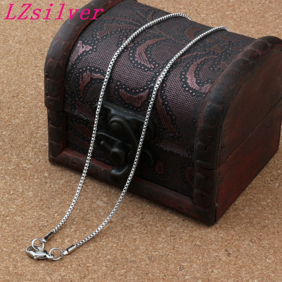 

20pcs New Fashion necklace Tibetan silver short box Necklace Chain 23.6 " A-156d