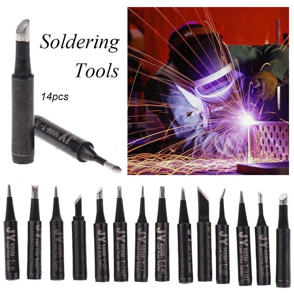 

14PCS/Set 900M Back Diamond Soldering Iron Help Solder Auxiliary Tools Lead-free Soldering Bit Solder Tip Tools