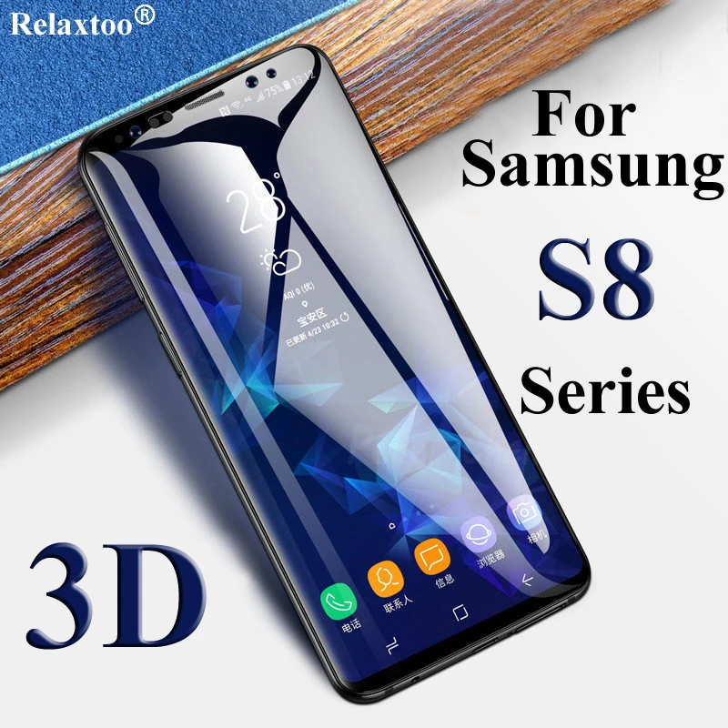 

3D protective glass on the for samsung s8 for galaxy plus 8s s8plus tempered glas full cover screen protector samsun safety film