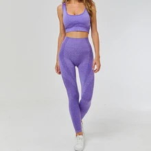 2 шт./компл. бесшовный Набор для йоги наборы женская спортивная одежда спортивный бюстгальтер+ Леггинсы для йоги Женская Спортивная одежда для тренажерного зала женский костюм для фитнеса