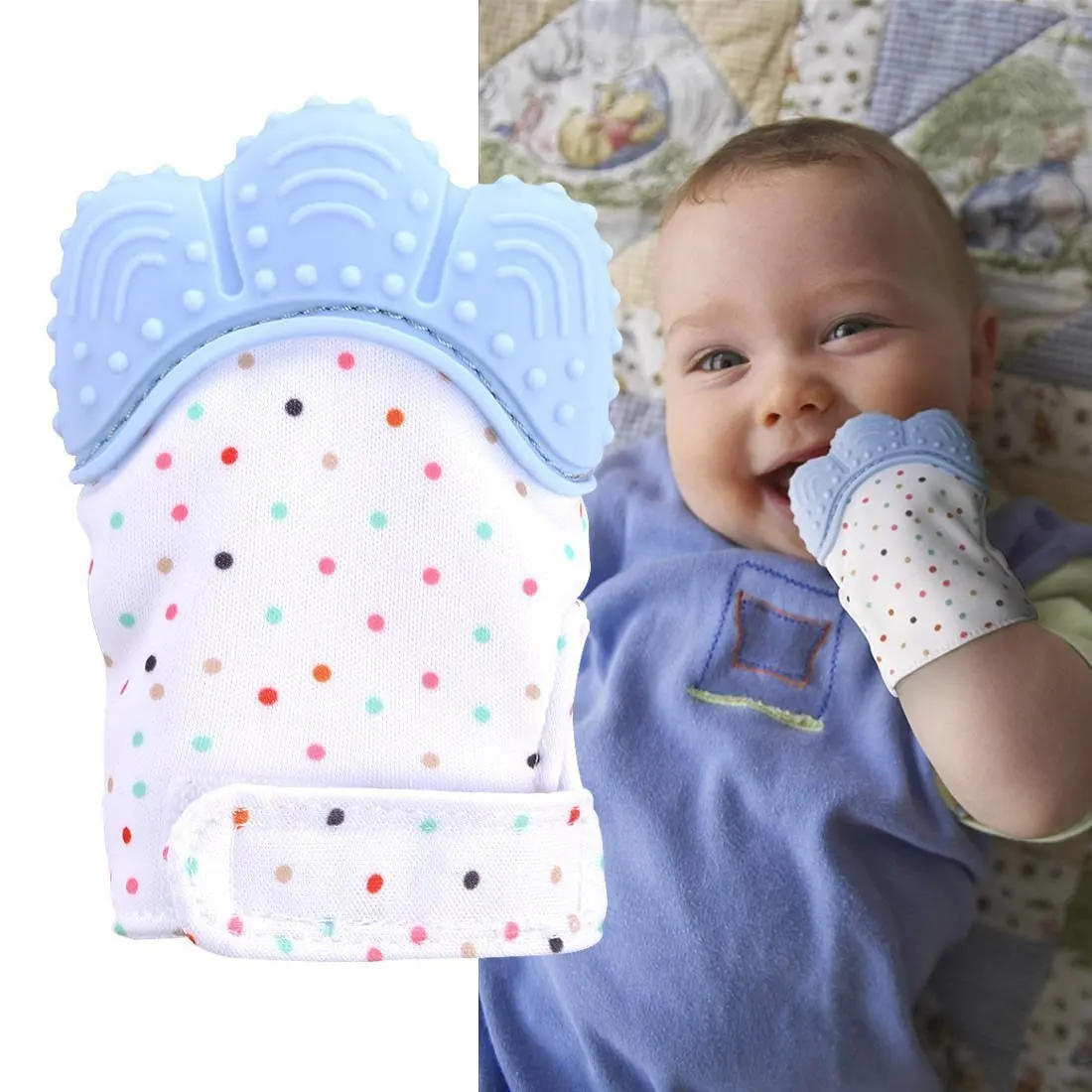 

1pc Glove Shape Baby Silicone Teether Pacifier Natural Thumb Sound Teething Newborn Nursing Mittens Baby Care Accessories #CS