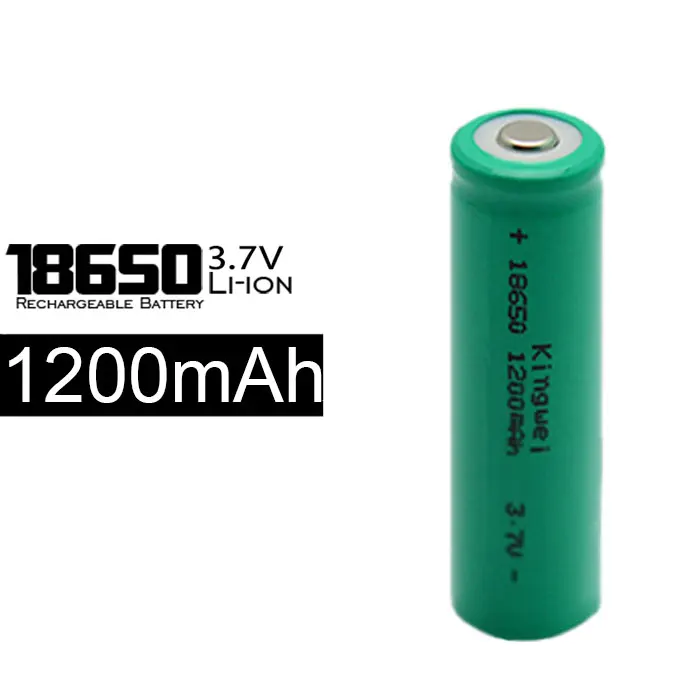 Большая скидка, 30 шт/партия 18650 3,7 V перезаряжаемая батарея 1200 mAh для светодиодный фонарик