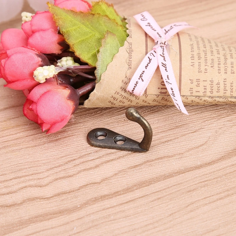 

Wall Door Metal Vintage Antique Hook Hanger For Key Clothes Coat Hat Bag Towel