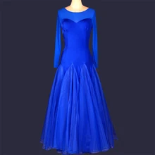 Платье для бальных танцев синий/красный/черный/фиолетовый Танго/танцы вальса платье стандартный бальный зал платье для современного танца DQ19010