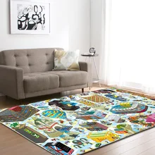 Мультфильм 3D лошадь собака Геометрическая Печать ковры и ковры для дома гостиная Детский ковер большой нескользящий коврик для йоги области ковры