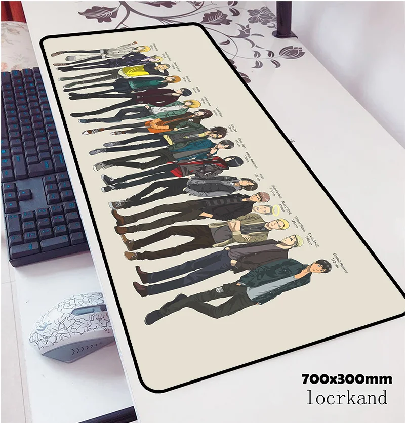 Коврик для мыши атака на Титанов 700x300x3 мм|Коврики мышей| |