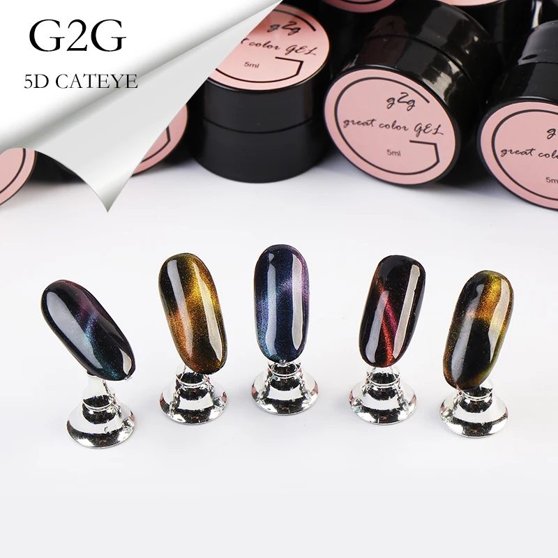 

Girl2girl Nail Gel Polish 5D Cateye Led Cure Uv Gel Nail Polish Long Lasting Shinning High Quality Gel