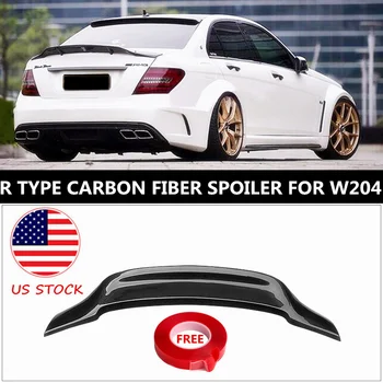 

Bat-Styling R Type Carbon Fiber Spoiler For Mercedes C Class W204 4-DR Sedan 2-DR Coupe C200 C250 C260 Renntech Spoiler 08-14 US