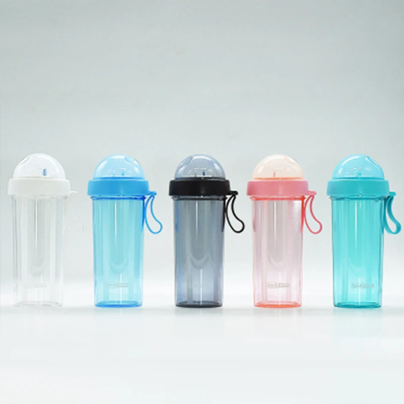 

Sport Water Bottles 600ml Outdoor Travel Portable Leakproof plastic Portable Sports Bottles for Travel Yoga Running Camping