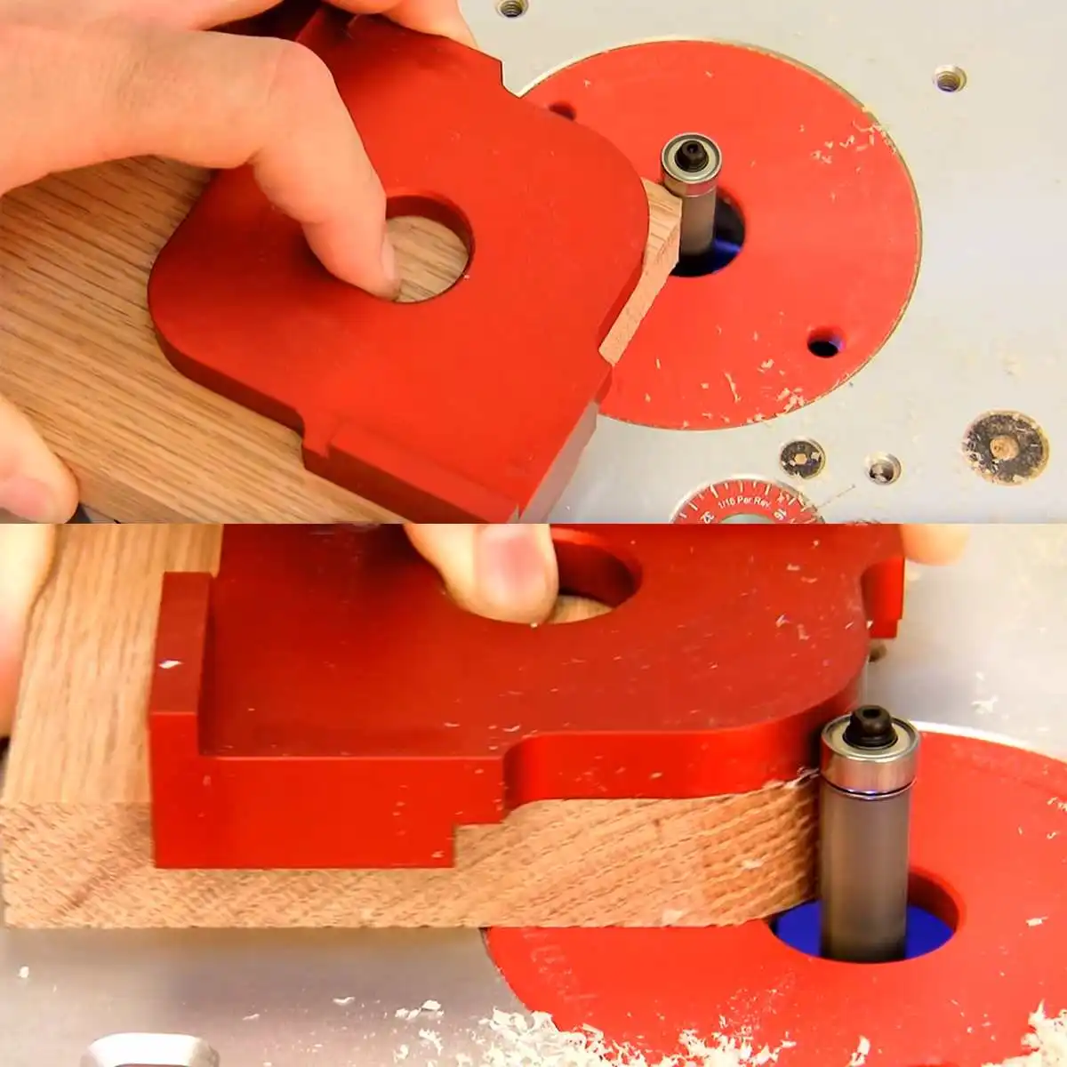 

2Pcs Wood Panel Half Fillet Quick-Jig Locator R Angle Arc Templates Kit Woodworking Tool