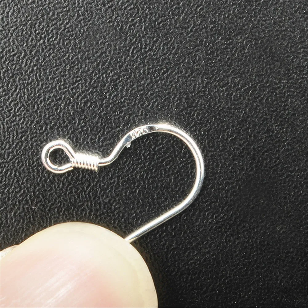 

Серьги с крючками из серебра 925 пробы, 15 мм, 50 шт./партия