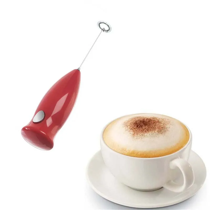 

Stainless Steel Handheld Milk Frother Wand Battery Coffee Frother and Foam Maker Whisk for Italian Cappuccino Or Latte